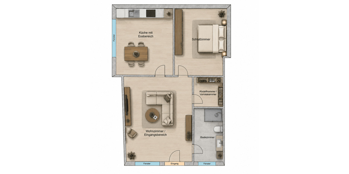 Etagenwohnung Lambrecht - 3 Zimmer, 149.000&euro; | Angebot:26833994