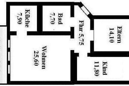 Wohnung Kaiserslautern Engelshof - 3 Zimmer, 80 m&sup2;, 800&euro; | Angebot:27616158