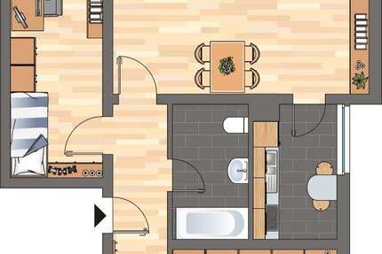 Wohnung Neustadt an der Weinstraße - 3 Zimmer, 69 m&sup2;, 739&euro; | Angebot:27067233