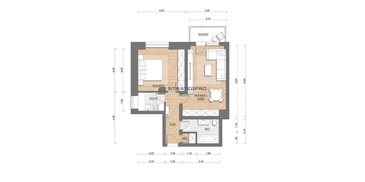 Etagenwohnung Neustadt Neustadt-Stadt - 2 Zimmer, 55 m&sup2;, 690&euro; | Angebot:25142352