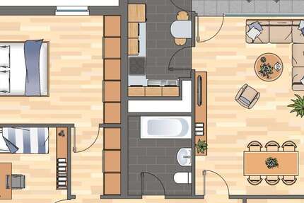 Wohnung Neustadt an der Weinstraße - 3 Zimmer, 72 m&sup2;, 769&euro; | Angebot:26957911