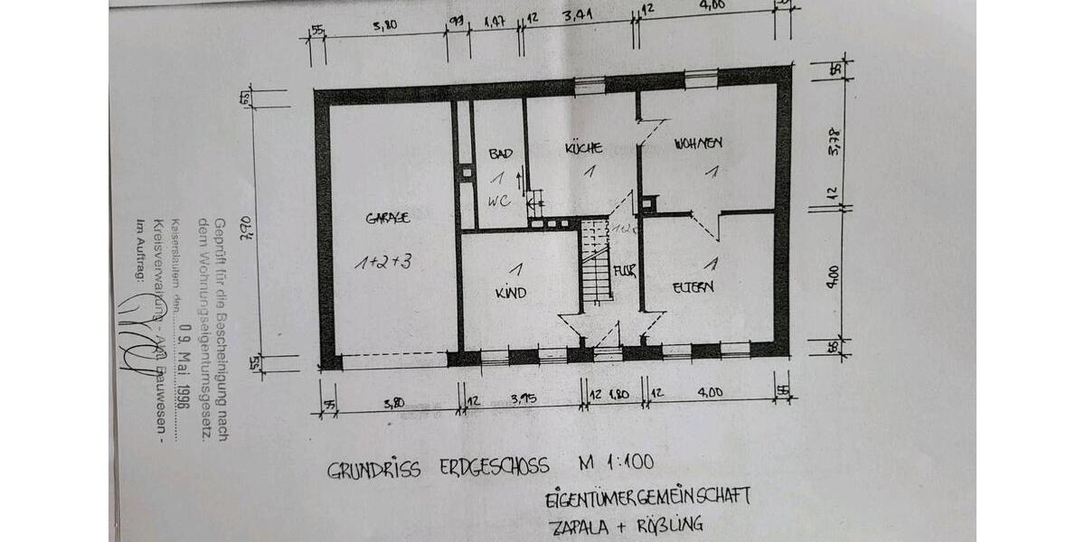 Etagenwohnung Otterbach - 6 Zimmer, 156 m&sup2;, 265.000&euro; | Angebot:26300347