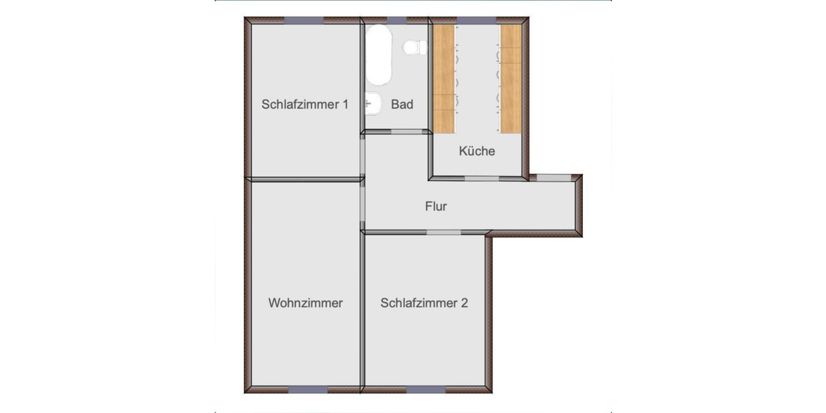 Etagenwohnung Pirmasens Innenstadt - 3 Zimmer, 59 m&sup2;, 460&euro; | Angebot:26155810