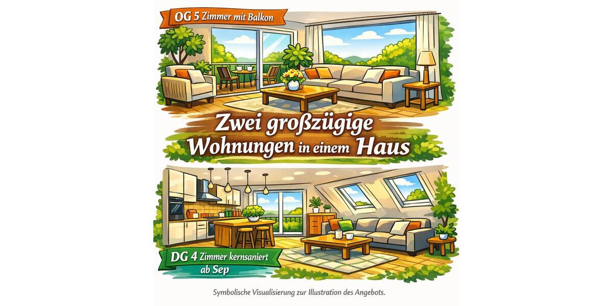 Etagenwohnung Lambrecht (Pfalz) - 5 Zimmer, 100 m&sup2;, 1.100&euro; | Angebot:26113751