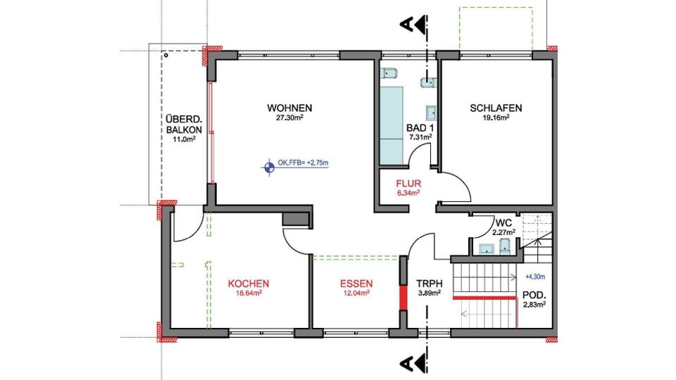 Maisonettenwohnung Bad Dürkheim - 5 Zimmer, 156 m&sup2;, 1.800&euro; | Angebot:25823193